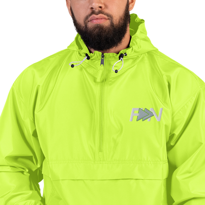 Forward Notion's Yankover Packable Jacket in Safety Green