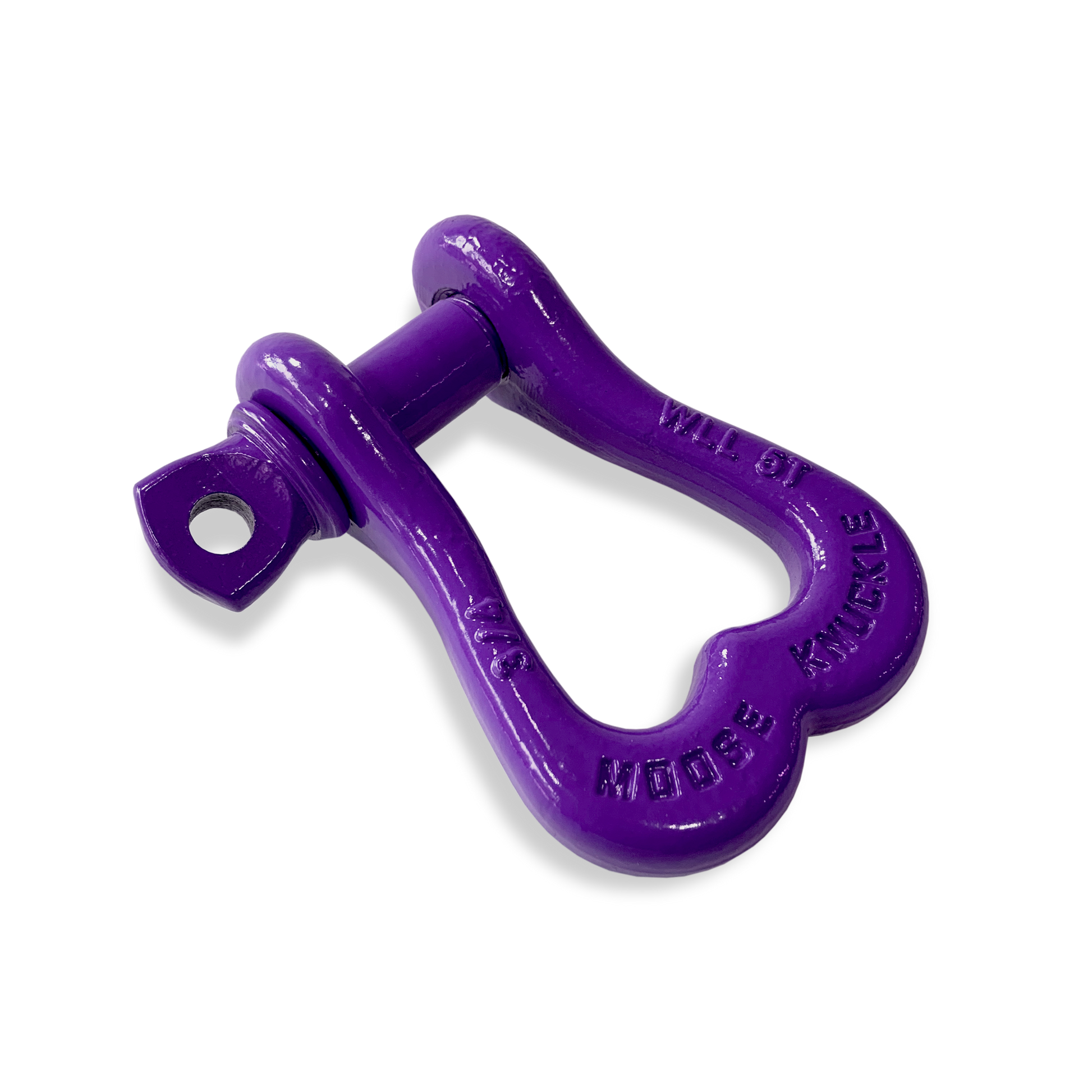 Moose Knuckle XL Grape Escape Purple Bow D-Ring 3/4" Shackle for Off-Road Closed Loop 4x4 and SxS Vehicle Recovery