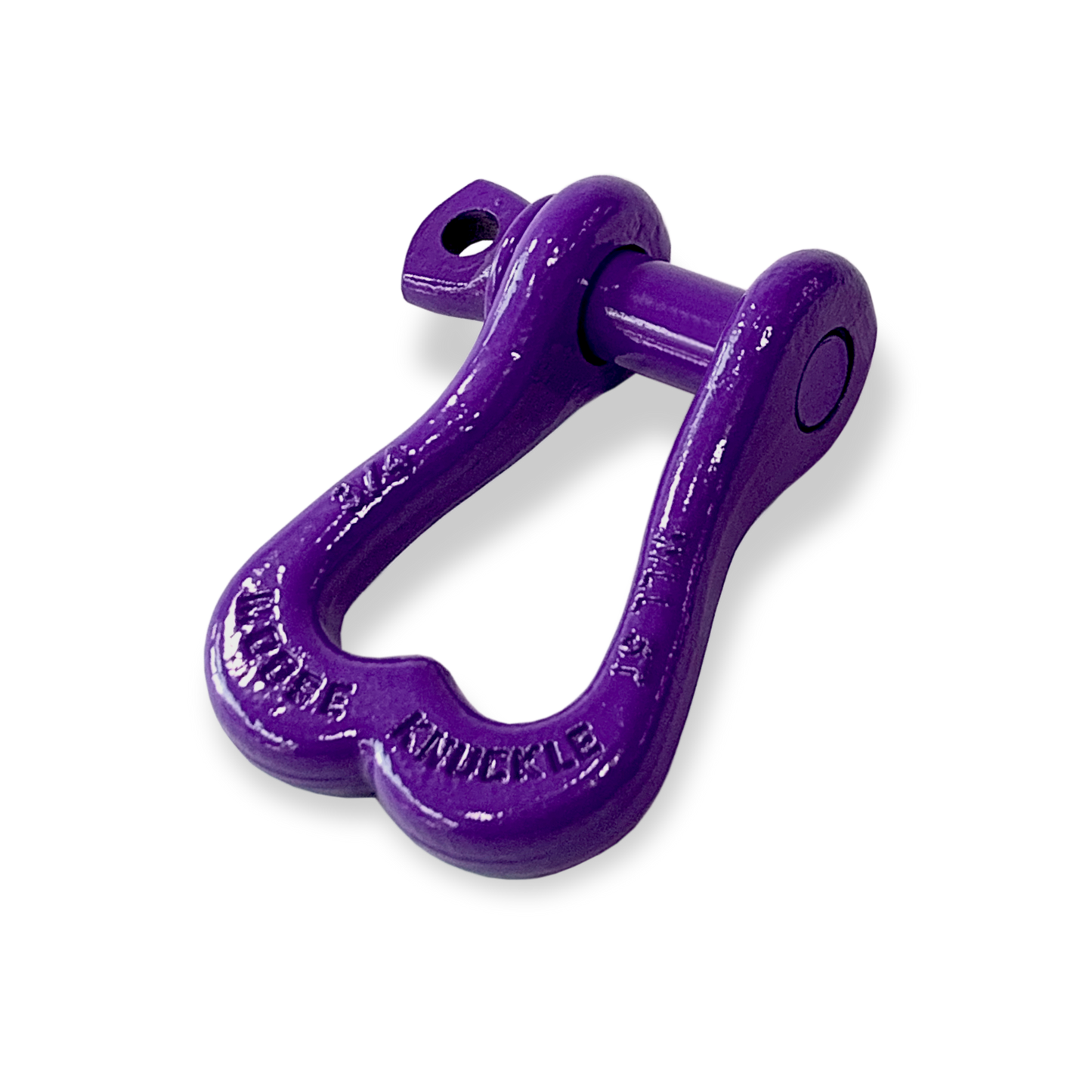 Moose Knuckle XL Grape Escape Purple Powder Coated Colored Shackle for Tow Straps, Off Roading and Truck Nuts Vehicle Recovery