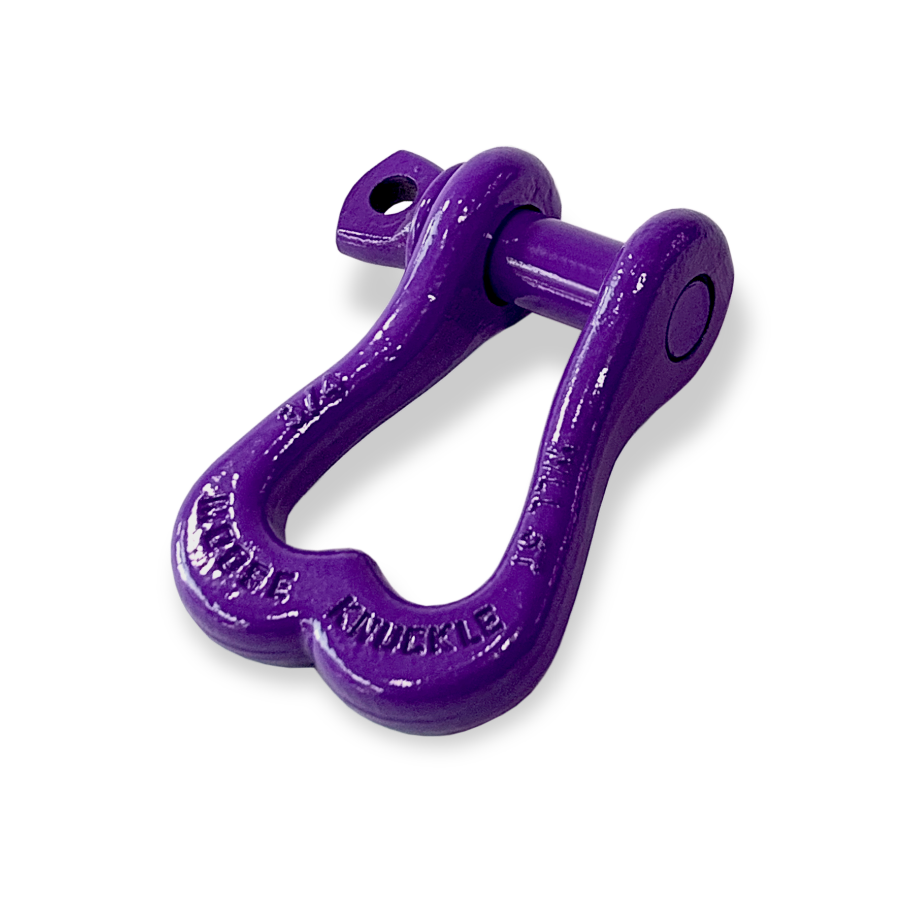 Moose Knuckle XL Grape Escape Purple Powder Coated Colored Shackle for Tow Straps, Off Roading and Truck Nuts Vehicle Recovery