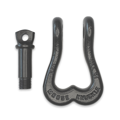 Moose Knuckle XL Gun Gray Heavy Duty Extra Strong Patent Pending 3/4" Shackle for Off-Road Vehicle Recovery to Replace Bull Balls