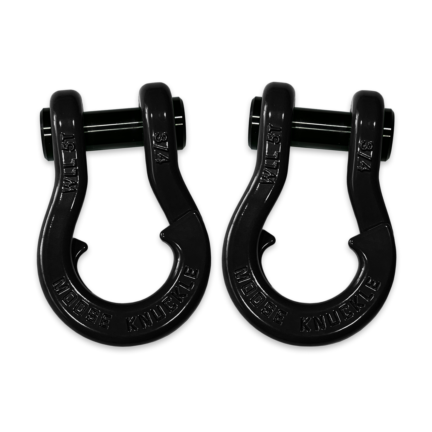 Moose Knuckle's Jowl Recovery Split Shackle 3/4 in Black Hole and Black Hole Combo