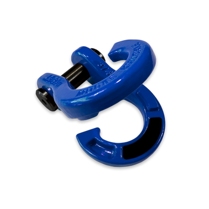 Jowl Recovery Split Shackle 3/4 in Blue Balls (Left Angle Open)