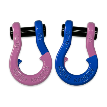 Jowl D-Ring Tow Recovery Shackle (Pretty Pink and Blue Balls Combo)