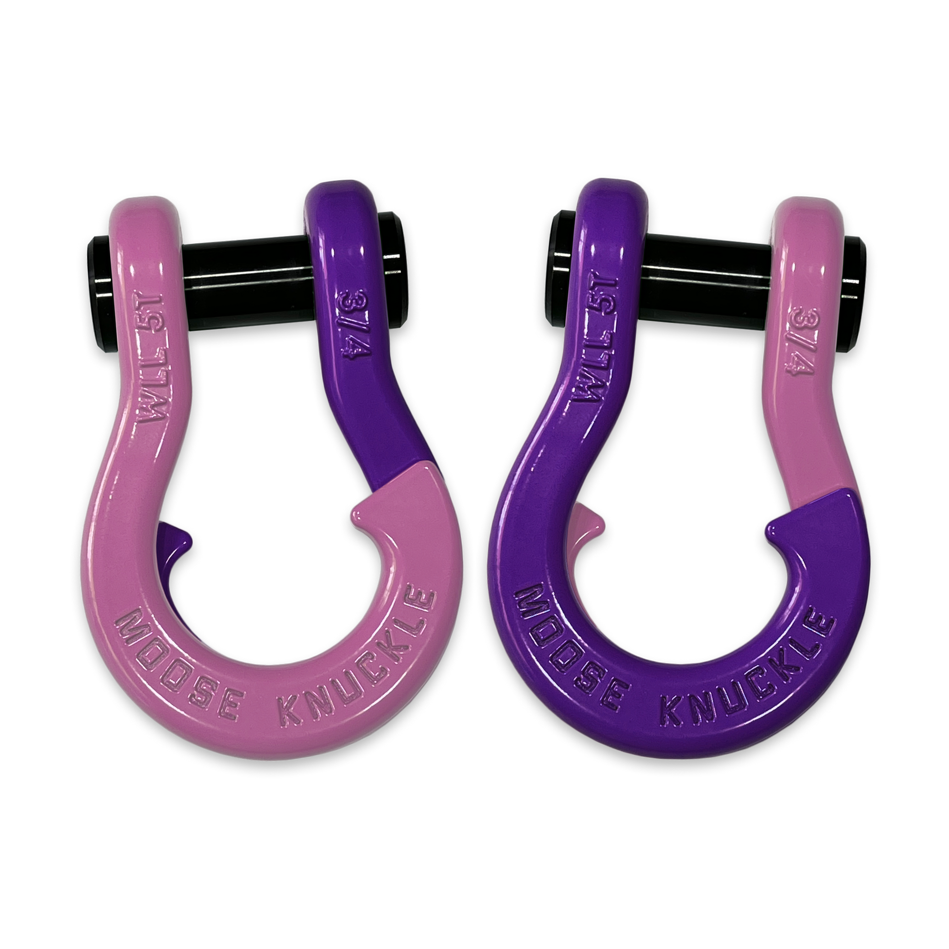 Jowl D-Ring Tow Recovery Shackle (Pretty Pink and Grape Escape Combo)