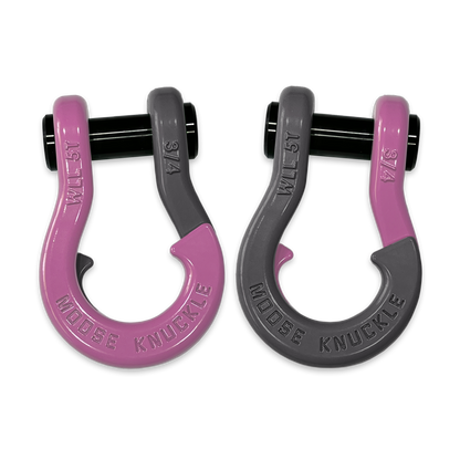 Jowl D-Ring Tow Recovery Shackle (Pretty Pink and Gun Gray Combo)