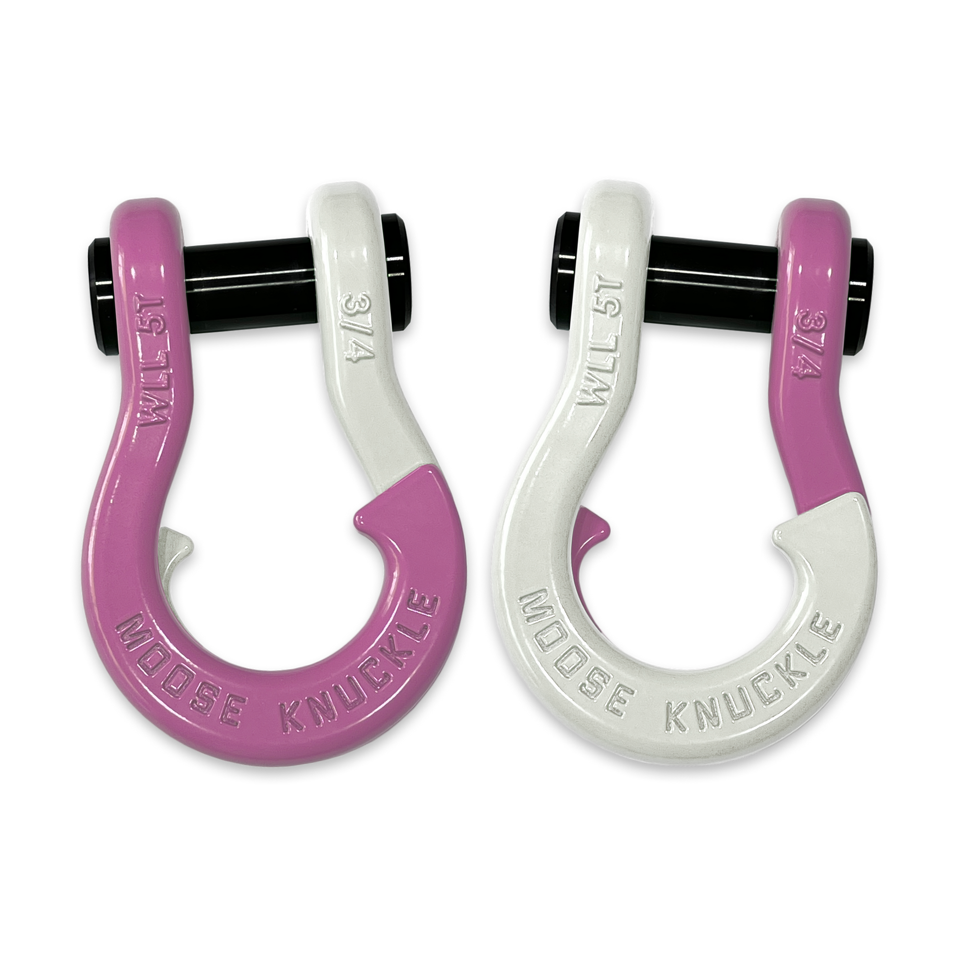 Jowl D-Ring Tow Recovery Shackle (Pretty Pink and Pure White)