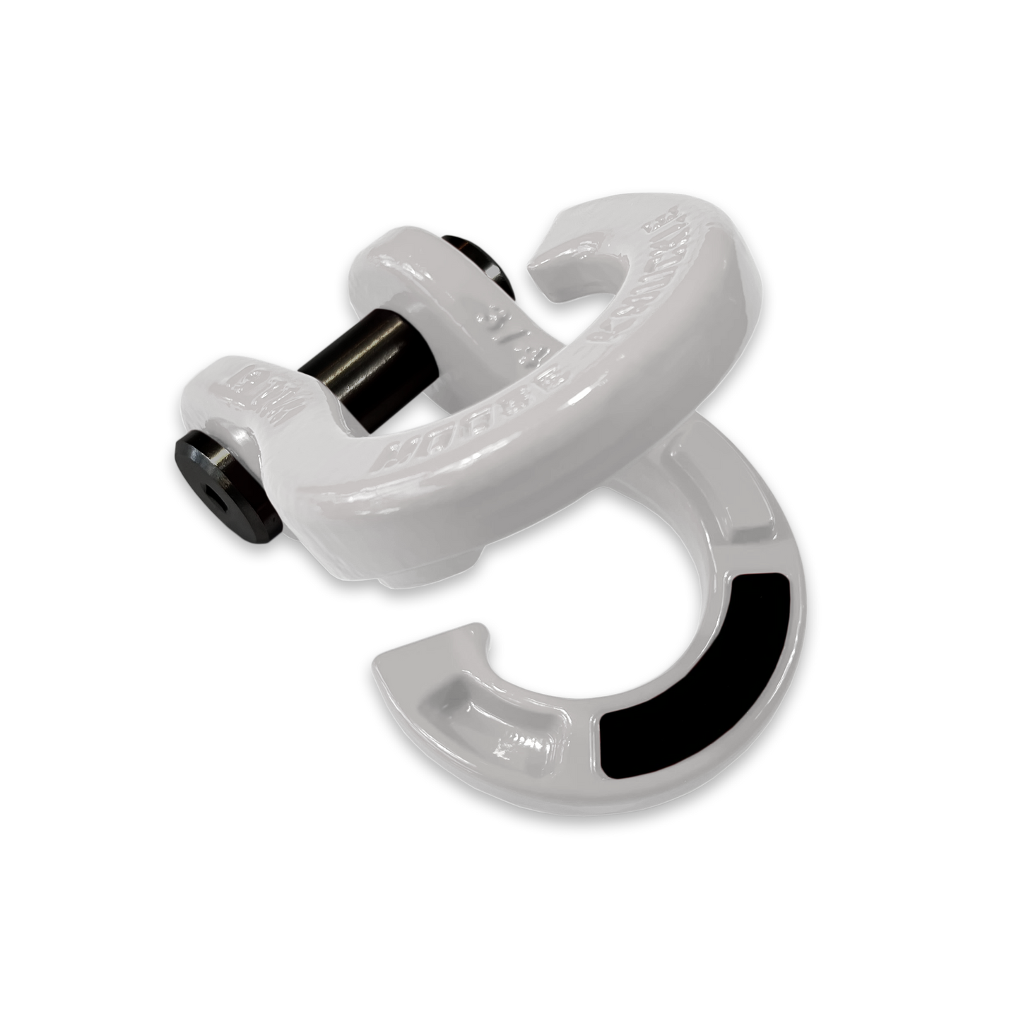 Jowl Recovery Split Shackle 3/4 (Pure White) Open