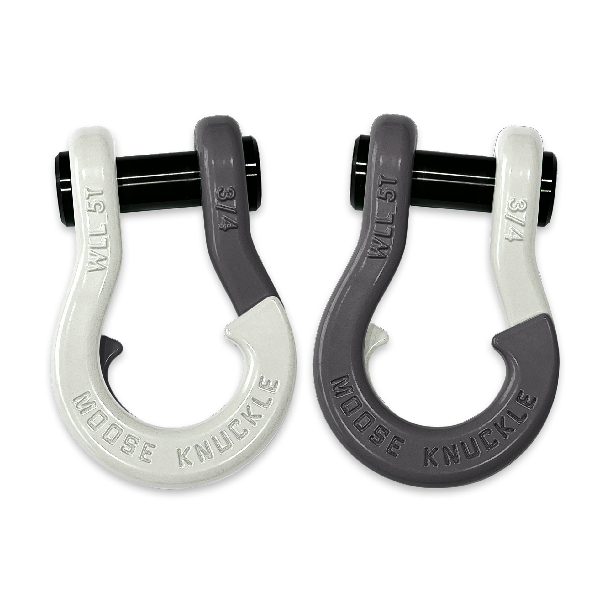 Jowl Recovery Split Shackle 3/4 (Pure White and Gun Gray)