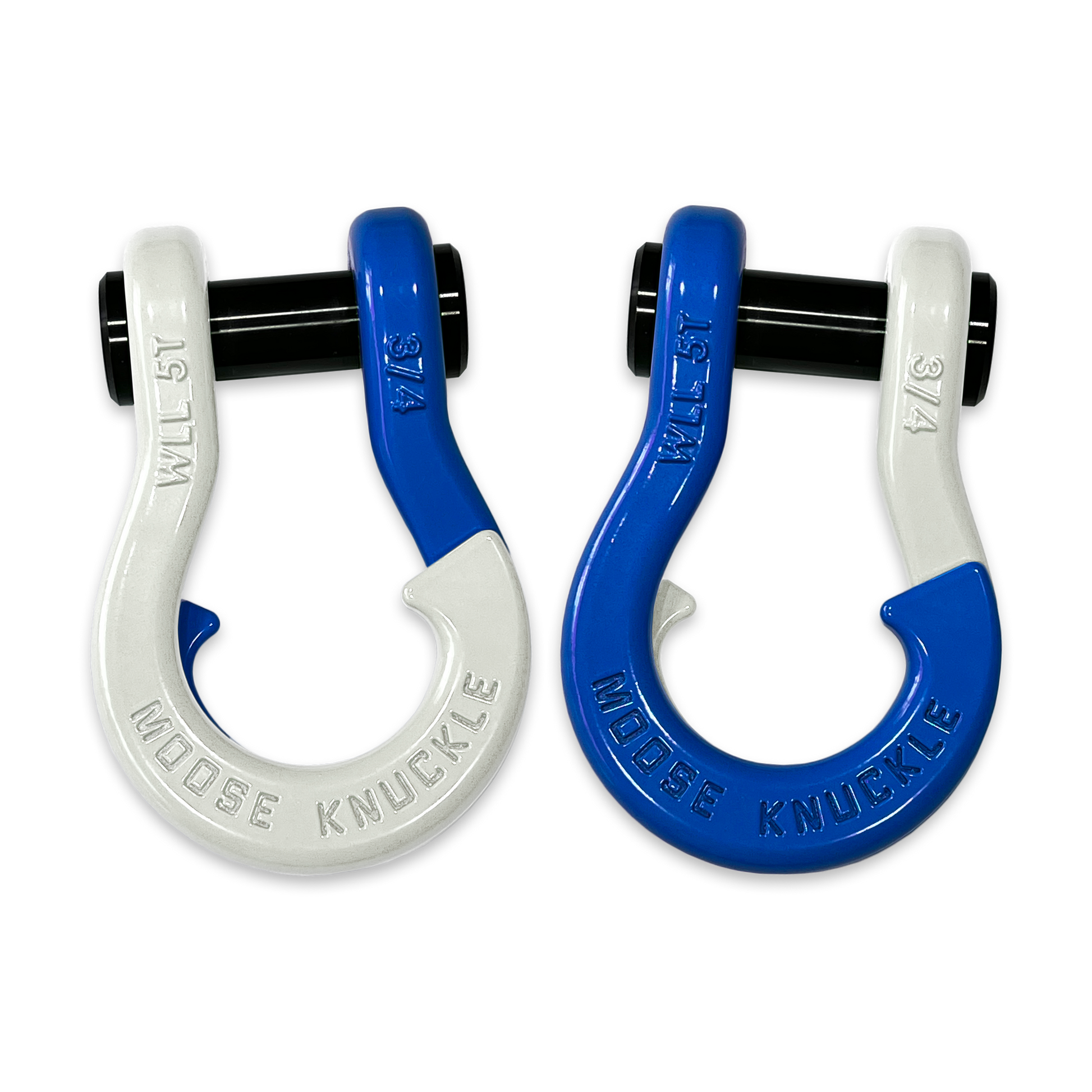 Jowl Recovery Split Shackle 3/4 (Pure White and Blue Balls)