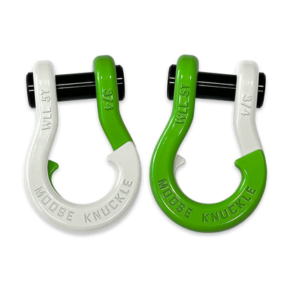 Jowl Recovery Split Shackle 3/4 (Pure White and Sublime Green Combo)