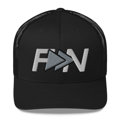 Shop Forward Notion's Icon Trucker Hat in Black