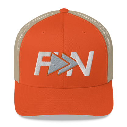 Shop Forward Notion's Icon Trucker Hat in Orange