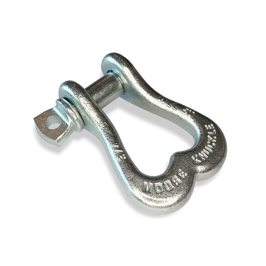 Moose Knuckle XL Nice Gal Galvanized Bow D-Ring 3/4" Shackle for Off-Road Closed Loop 4x4 and SxS Vehicle Recovery