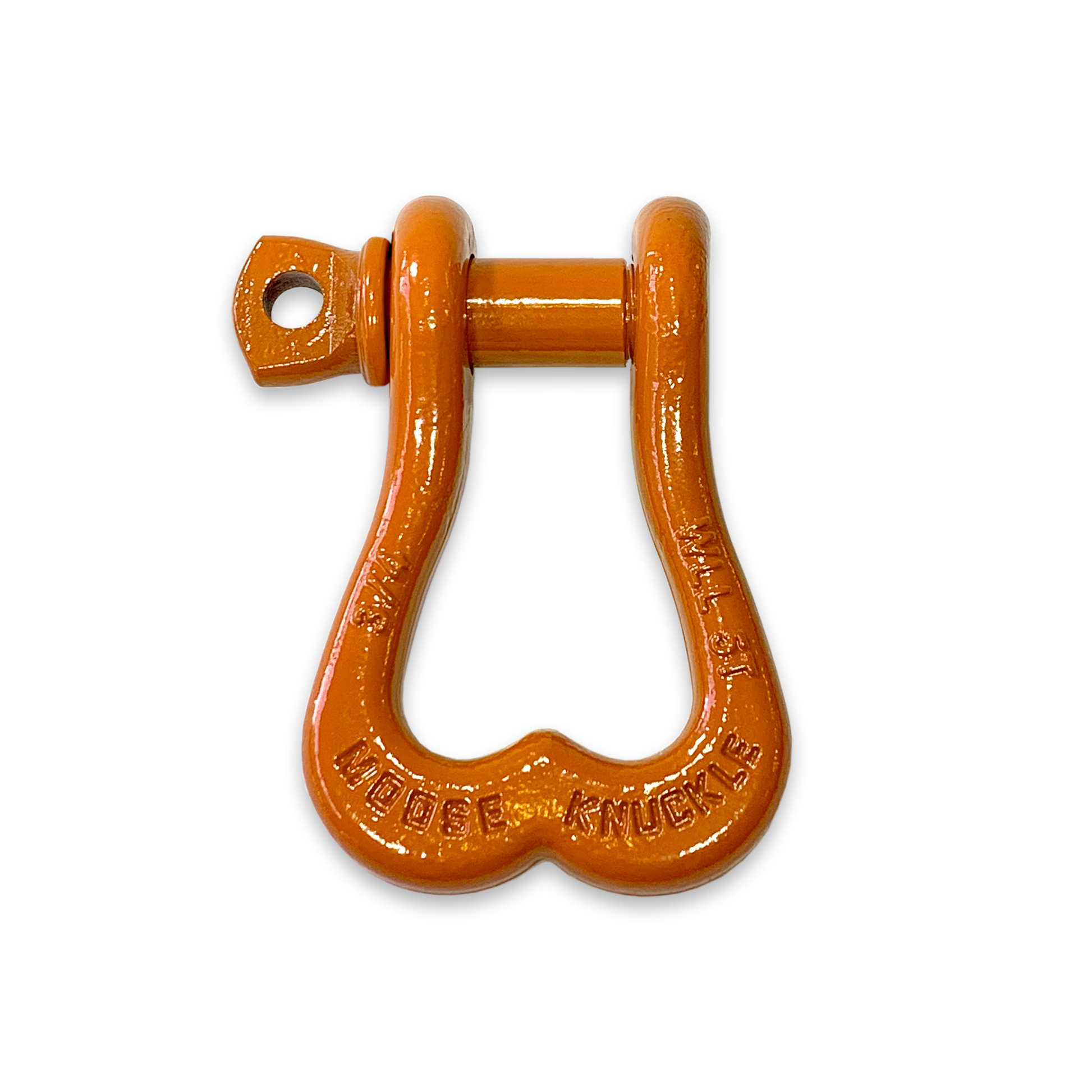 Moose Knuckle XL Obscene Orange D-Ring 3/4" Shackle for Towing Off-Road Jeep, Tacoma, 4-Runner, 4x4 Truck and SxS Vehicle Recovery