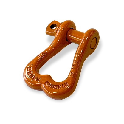 Moose Knuckle XL Obscene Orange Powder Coated Colored Shackle for Tow Straps, Off Roading and Truck Nuts Vehicle Recovery
