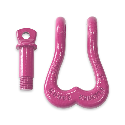 Moose Knuckle XL Pretty Pink Heavy Duty Extra Strong Patent Pending 3/4" Shackle for Off-Road Vehicle Recovery to Replace Bull Balls