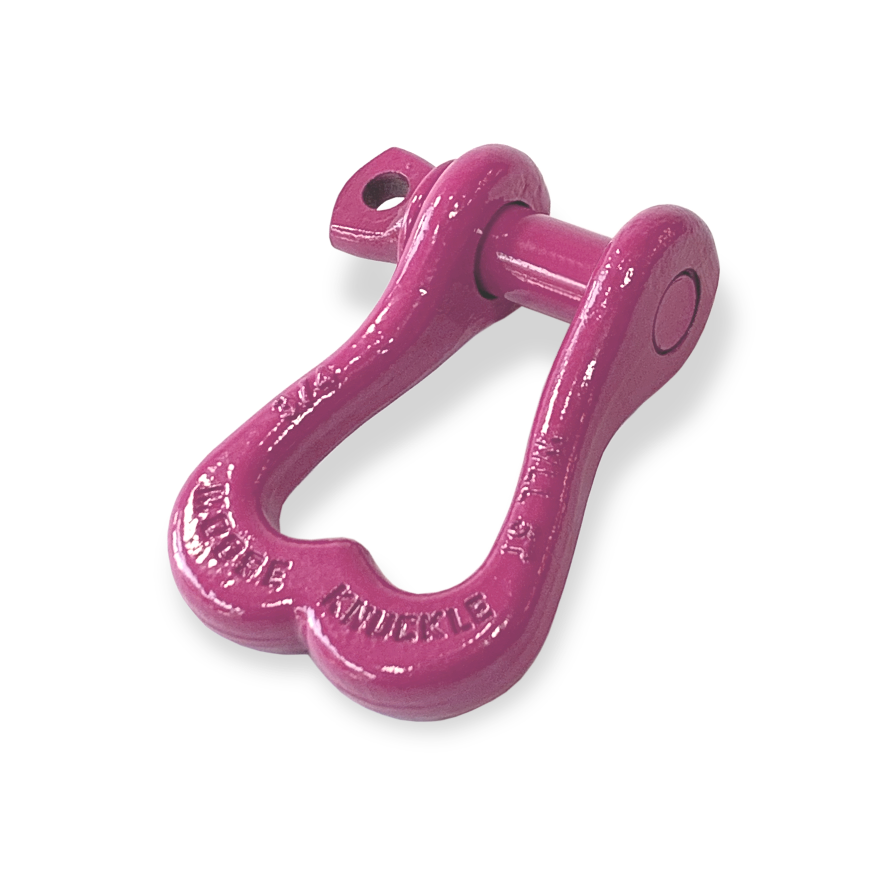 Moose Knuckle XL Pretty Pink Powder Coated Colored Shackle for Tow Straps, Off Roading and Truck Nuts Vehicle Recovery