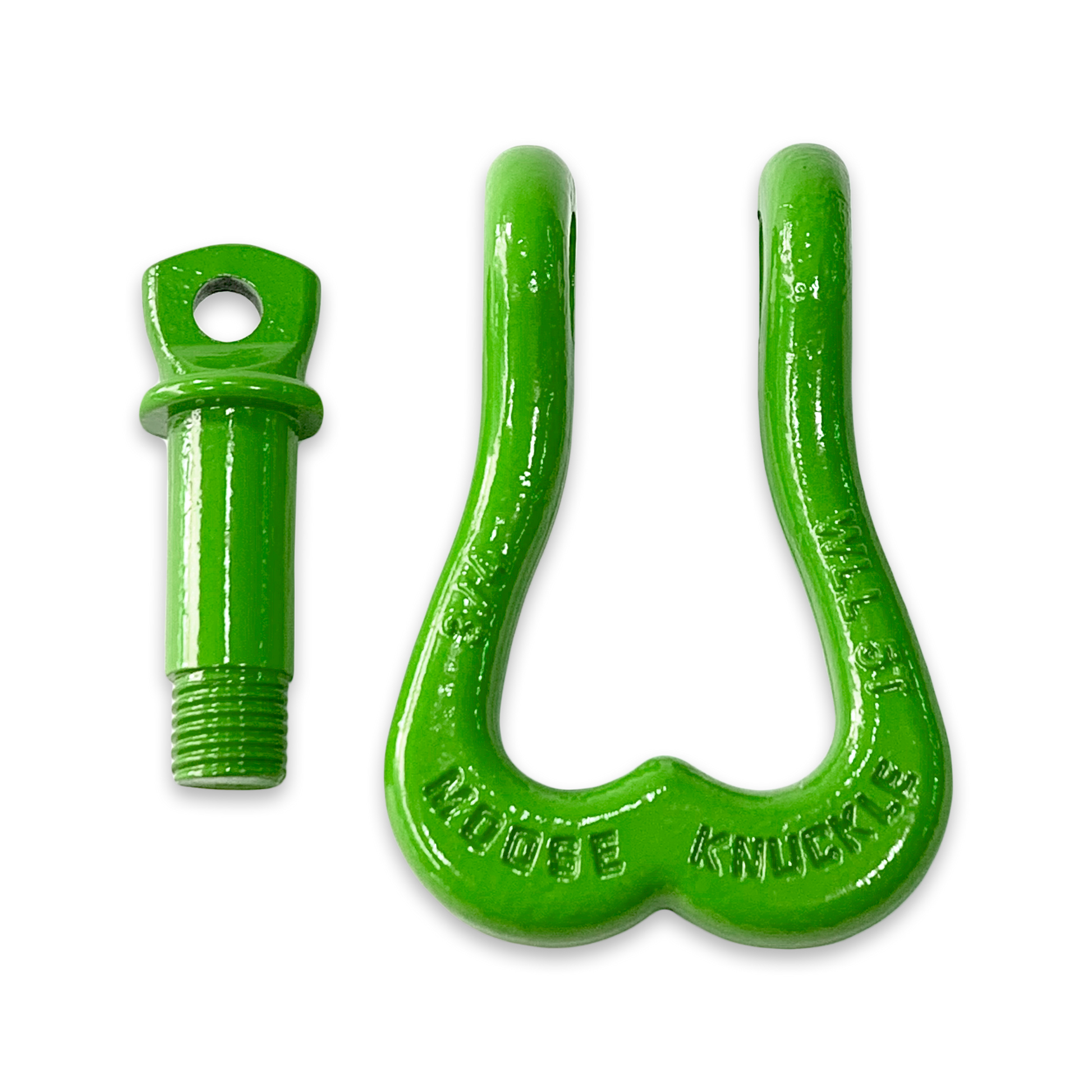 Moose Knuckle XL Sublime Green Heavy Duty Extra Strong Patent Pending 3/4" Shackle for Off-Road Vehicle Recovery to Replace Bull Balls