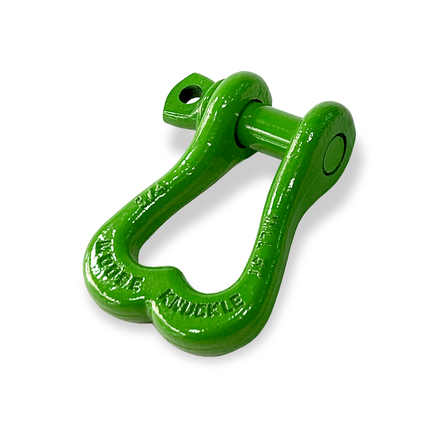 Moose Knuckle XL Sublime Green Powder Coated Colored Shackle for Tow Straps, Off Roading and Truck Nuts Vehicle Recovery