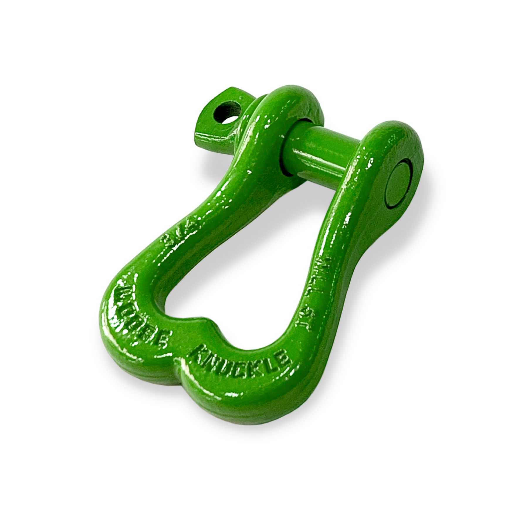 Moose Knuckle XL Sublime Green Powder Coated Colored Shackle for Tow Straps, Off Roading and Truck Nuts Vehicle Recovery